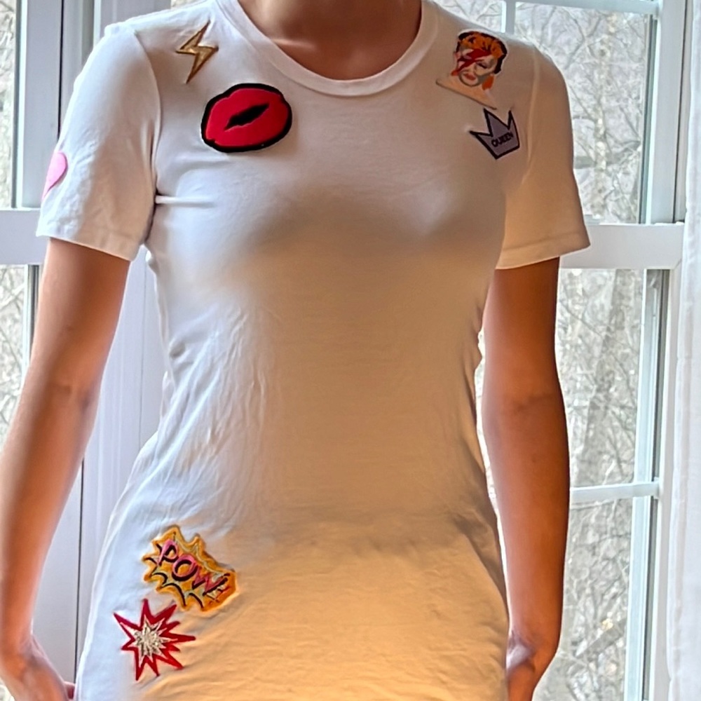 THEORY small tee with patches